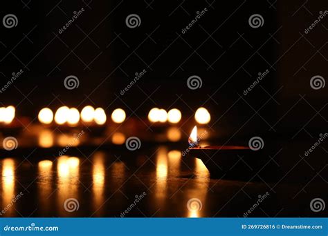 Divali Indian Festival Food And Candles Flat Lay Top View Ai