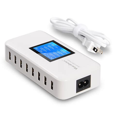 Multiple Usb Charger 60w12a 8 Port Desktop Charger Charging Station