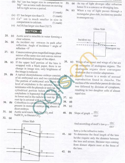 Cbse Solved Sample Papers For Class 10 Science Sa2 Set C Aglasem