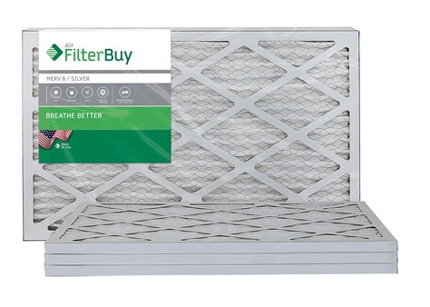 Filterbuy Afb Merv 8 16x25x1 Pleated Ac Furnace Air Filter Pack Of 4