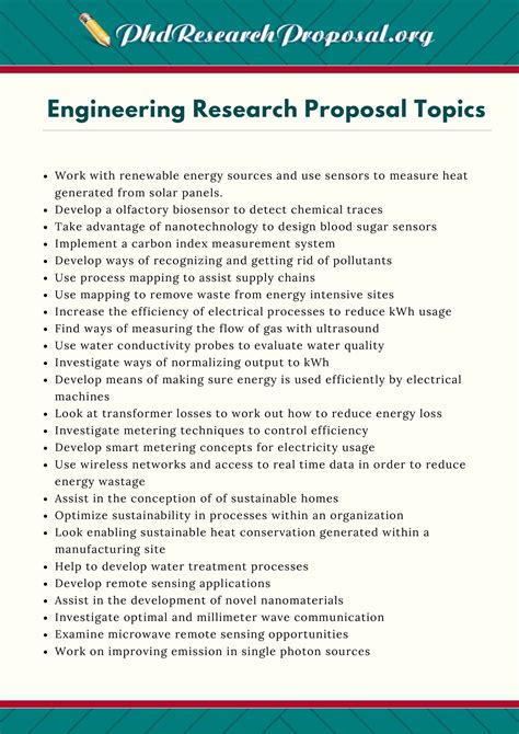 Engineering Research Proposal Topics List Pdf Docdroid