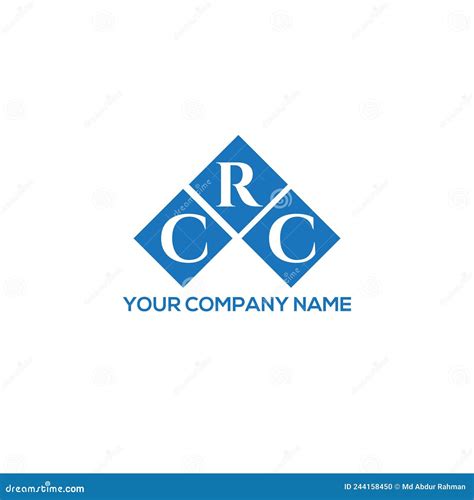 Crc Letter Logo Design On White Background Crc Creative Initials