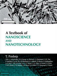 A Textbook Of Nanoscience And Nanotechnology Pdf