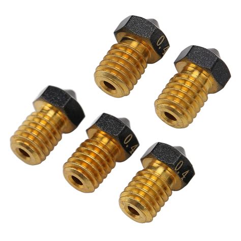 Hot End Nozzle D Printer Hotend Nozzle Pieces Brass For PTFE Coating Mm Filament D