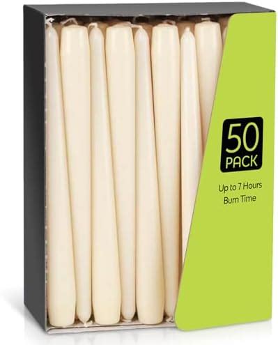 Price S Candles Tapered Dinner Candles Pack Of 50 Red Dripless