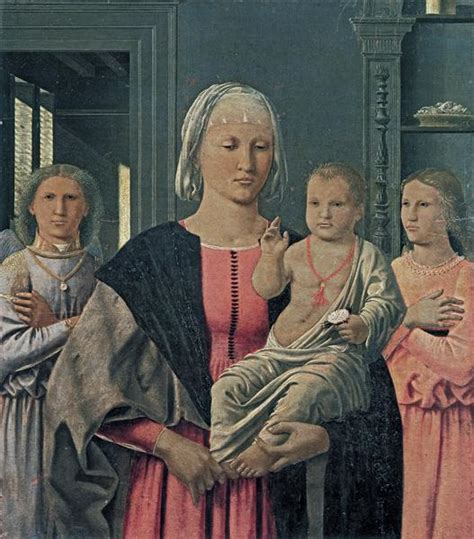 Madonna Of Senigallia With Child And Two Angels C1470 Piero Della