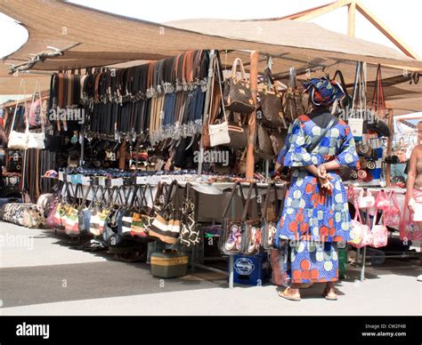 Market stalls Baku Water Park Corralejo La Oliva Fuerteventura Canary ...