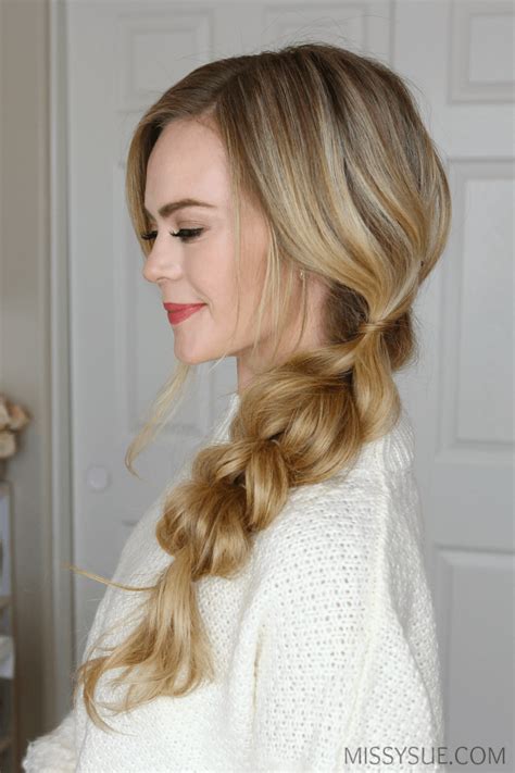 Pull Through Side Braid MISSY SUE Side Braid Hairstyles Braids For