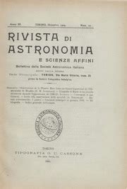 Rivista Di Astronomia E Scienze Affini 1909 A 3 N 12 December