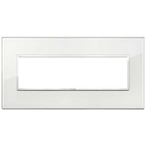 Placca Vimar Eikon Evo Cristallo Bianco Diamante 7 Moduli 21657 70