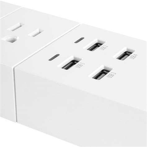 Regleta Inteligente Nexxt NHP E610 4 Tomacorrientes Y 4 Puertos USB