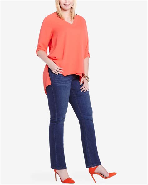 Plus Size Straight Leg Original Comfort Jeans Plus Sizes Reitmans