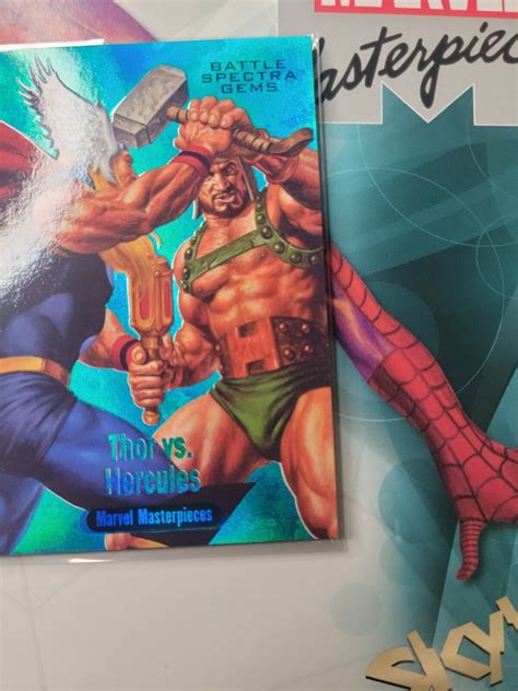 2016 Marvel Masterpieces Battle Spectra Gems Thor Vs Hercules 28 99