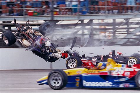 Stan Fox suffers a huge crash with Eddie Cheever at Indy 500