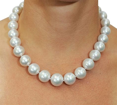 15 16mm White South Sea Pearl Necklace AAA Quality The Pearl Source