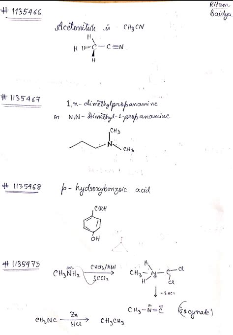 Draw structure of :acetonitrile