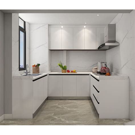 Foshan High Gloss Fiber Kitchen Cabinet Fiber Kitchen Cabinet And