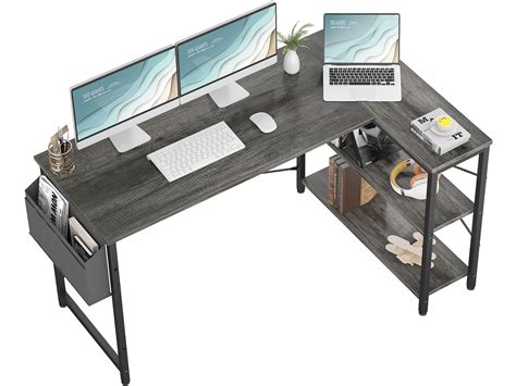 Homieasy Small L Shaped Computer Desk 55 Inch L Shaped Corner Desk