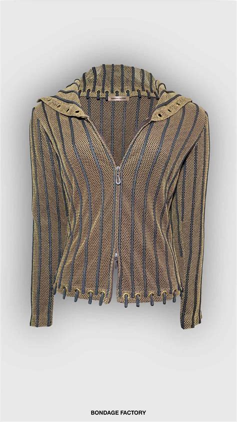 Lines Zipper Shirt Bondage Factory