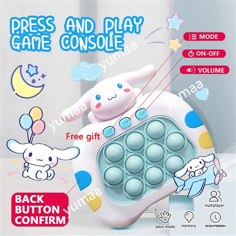 Sanrio Presente Gratuito Pop It Pro Quick Push Bubbles Game Console