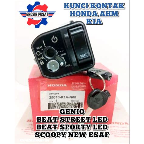 Jual KUNCI KONTAK SET GENIO KEYSET K1A KONCI KONTAK BEAT SPORTY LED KEY