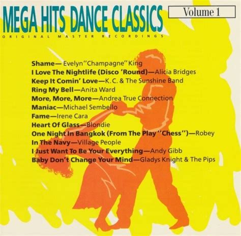 Mega Hits Dance Classics Volume 1 My CD Collection Museum MUUSEO 273937