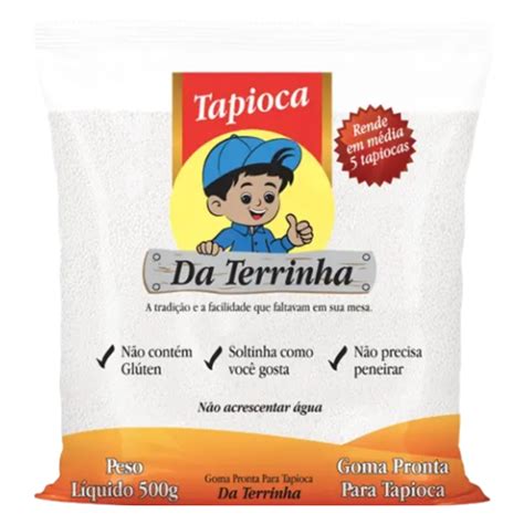 Massa Goma de Tapioca Sem Glúten Da Terrinha 500g AmazoNative