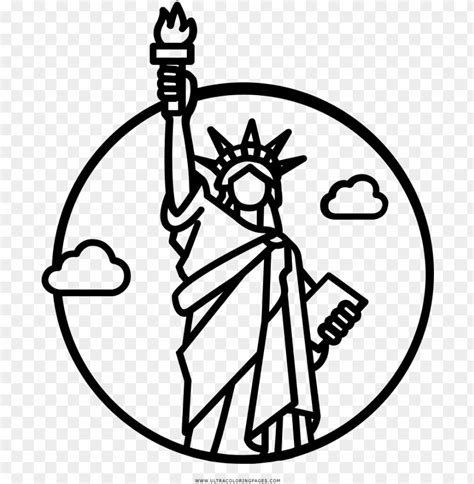 Est Tua Da Liberdade Desenho Para Colorir Statue Of Liberty Vector