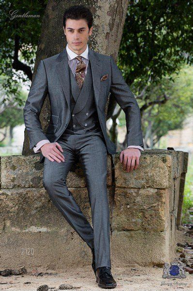 Bespoke Gray Suit Mohair Wool Mix Alpaca Trendy Mens Fashion Mens