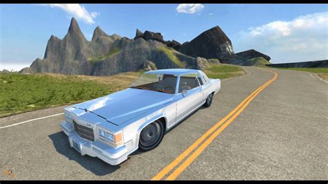 Beamng Mod Cadillac Deville Physics Crash Test Youtube