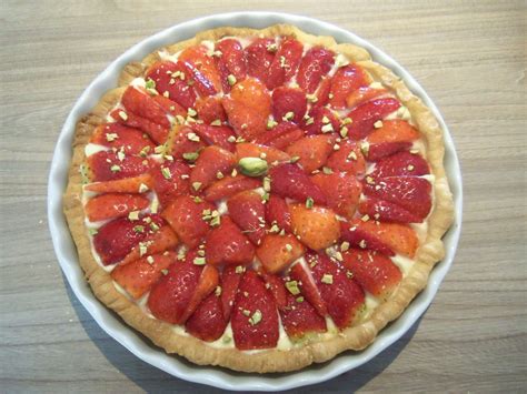 Tarte aux fraises et pistaches à la crème de mascarpone La p tite