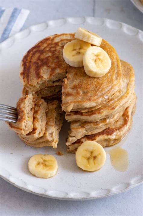 Best Banana Pancakes Fluffy Homemade And Delicious Feel Good Foodie