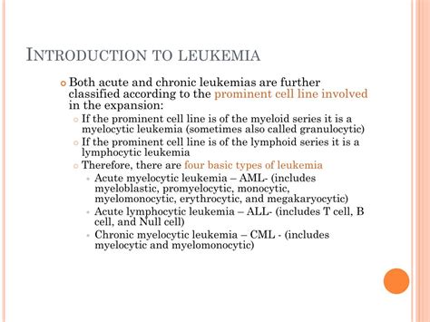 Ppt Introduction To Leukemia Powerpoint Presentation Free Download