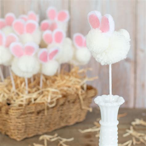 Artificial Fluffy Easter Bunny Picks Picks Sprays Florals Craft