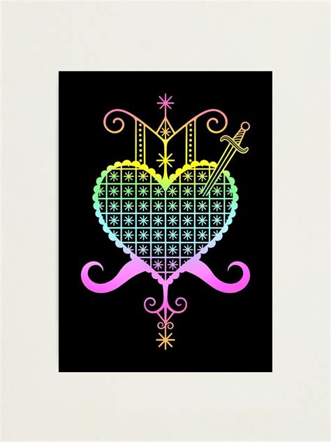 Erzulie Dantor Veve Loa Voodoo Photographic Print By Omelaoccult