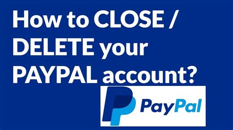 How To Close Delete Your Paypal Account Youtube