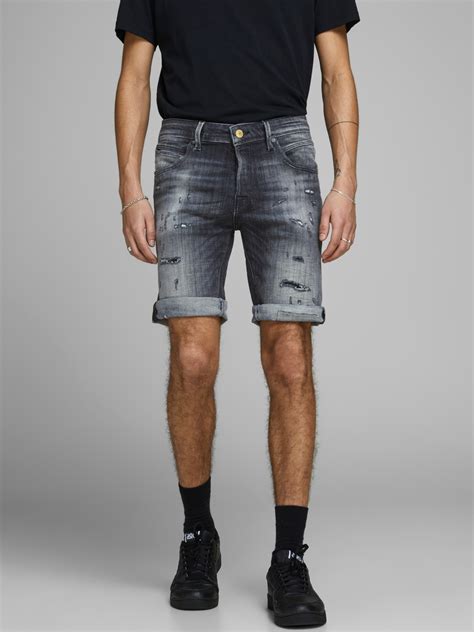 Jack & Jones мужские джинсовые шорты со скидкой 50%, серый цвет, размер ...