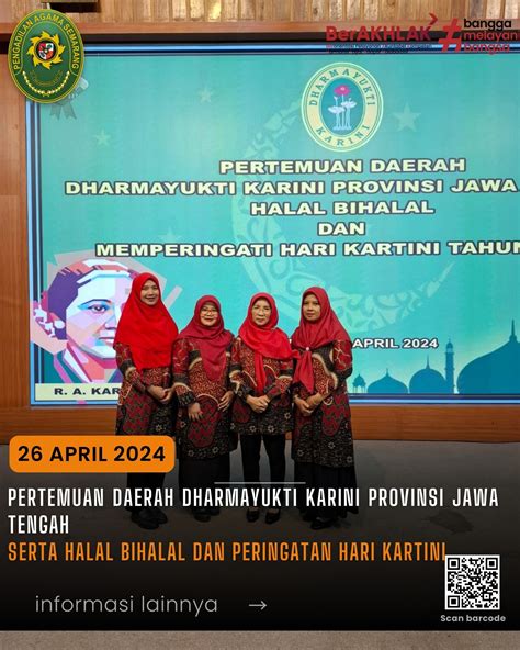 Pertemuan Daerah Dharmayukti Karini Provinsi Jawa Tengah Serta Halal