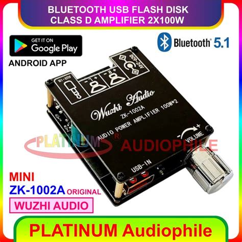 Jual Bluetooth 5 1 Amplifier Class D 2X 100W Hifi Stereo Class D