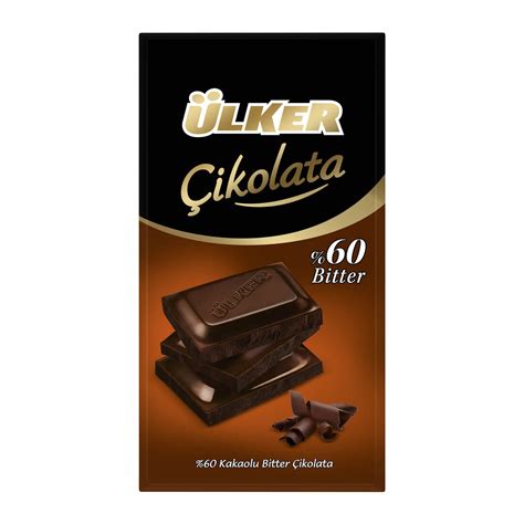 Ülker 60 Bitter Chocolate Çikolata Bitter 80g