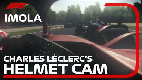 Charles Leclerc S Helmet Cam Visor Cam F Emilia Romagna Grand