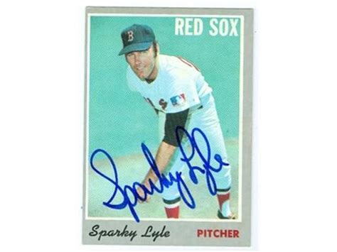 Autograph Warehouse 37436 Sparky Lyle Autographed Baseball Card