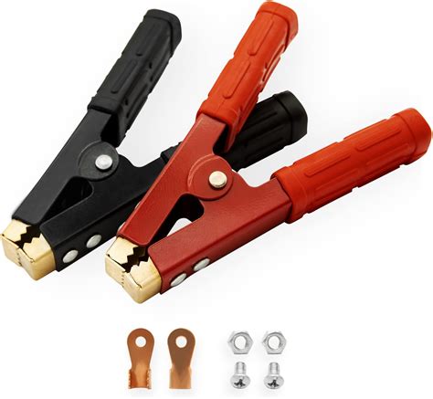 2pcs Battery Jumper Cable Clamps Govel Heavy Duty Pure