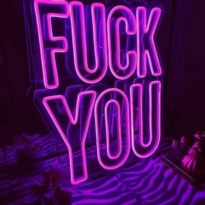 FUCK YOU Custom Neon Light Sign Custom Text Neon Sign Flex Led Sign Led