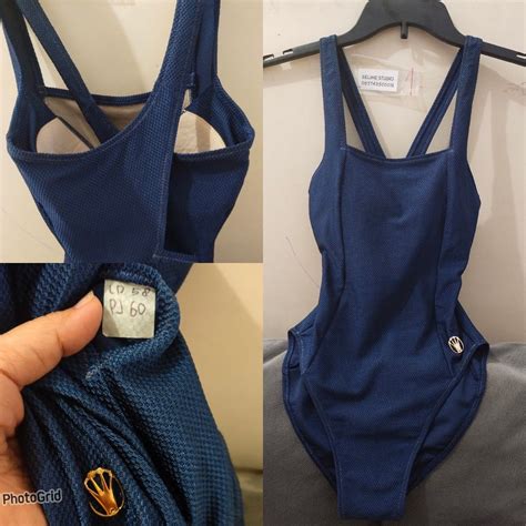 BODYSWIM BIKINI Warna Navy Ada Cup Bra Olah Raga Baju Olahraga Di Carousell