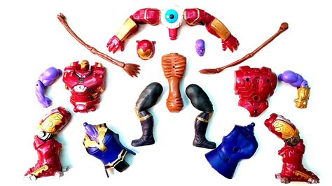 Merakit Mainan Thanos Vs Siren Head Vs Hulk Buster Avengers Youtube