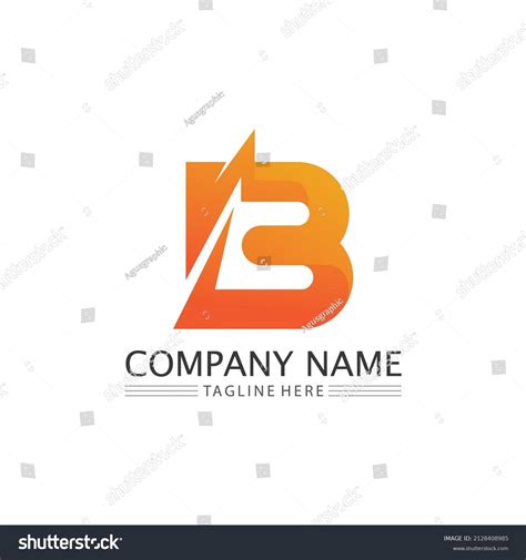 B Font Letter B Logo Design Stock Vector (Royalty Free) 2128408985 | Shutterstock