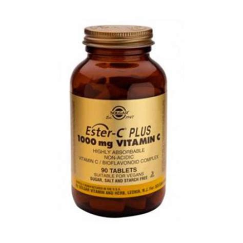 Solgar Ester C Plus 1000 mg 90 comprimidos Farmacia Calàbria