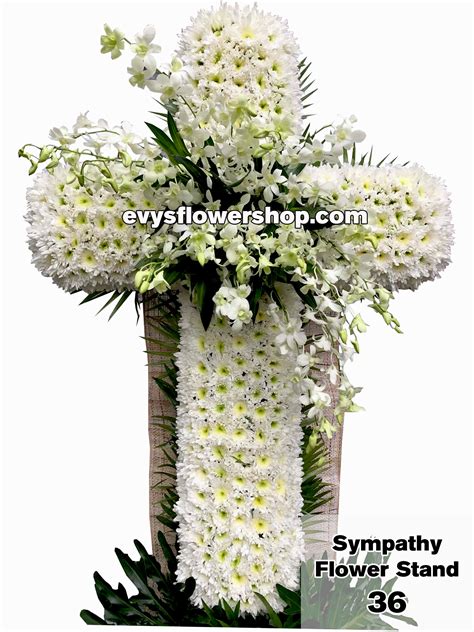 Sympathy Flower Stand 36 Evys Flowershop I Call 3305174 Free Delivery