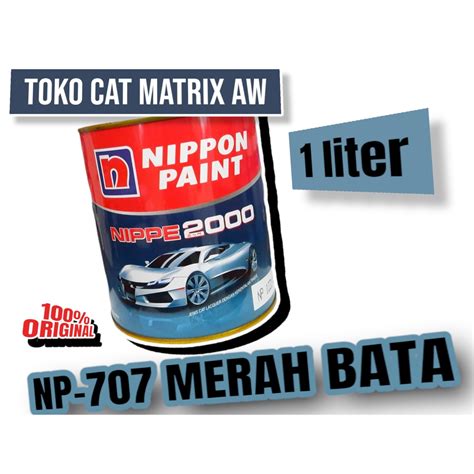 Jual Cat Nc Nipon Nippe Liter Warna Np Merah Bata Kayu Besi